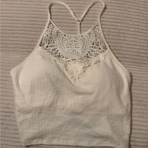 Mudd Cream Lace Detail Camisole